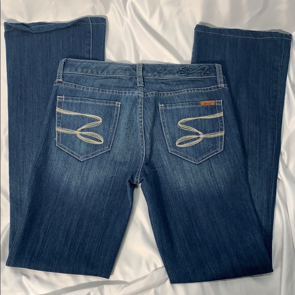 Seven7 Flare Jeans Size 28 - Picture 6 of 6